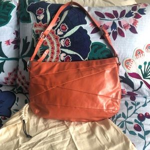 HOBO Coral Leather Shoulder Bag